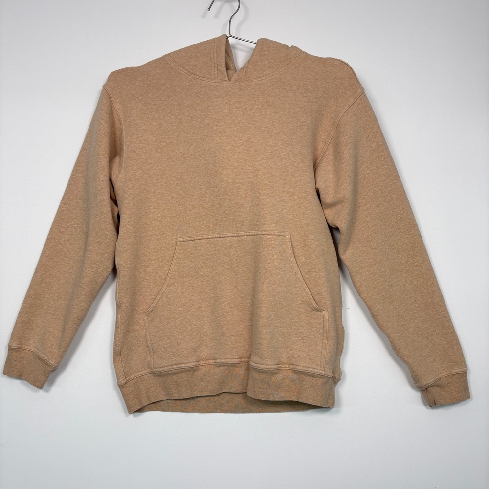 Lululemon Womens All Yours Hoodie Sz 8 Peach Heather Fleece Pullover Athleisure
